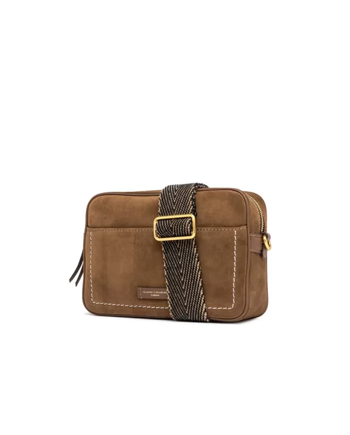 Gianni Chiarini Borsa camoscio Nina Cognac