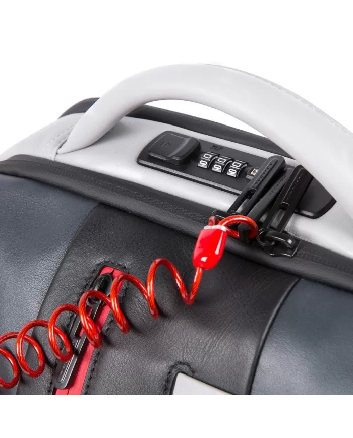 Piquadro Zaino porta pc 15,6" pelle con placca USB Nero