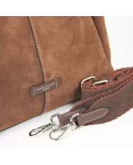 Gianni Chiarini Borsa in pelle scamosciata Era Testa moro