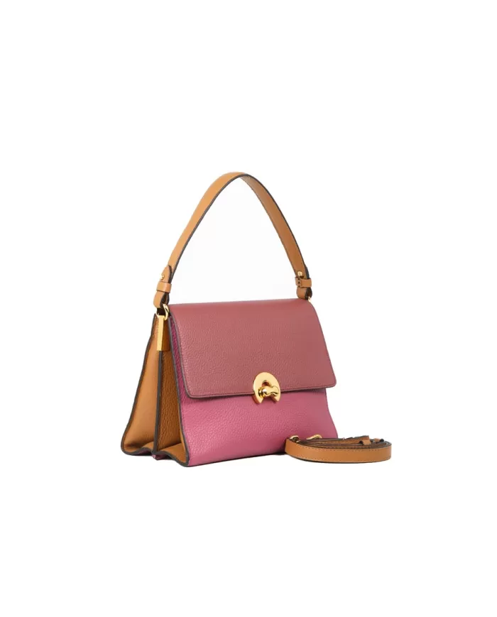 Coccinelle Borsa in pelle Binxie tricolor Bordeaux/Multicolor