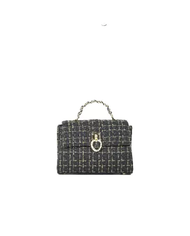 Atelier du Sac Borsa tweed Pearlie Vivien Nero