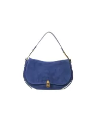 Coccinelle Borsa Magie Suede bimaterial medium Blu