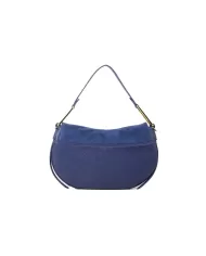 Coccinelle Borsa Magie Suede bimaterial medium Blu