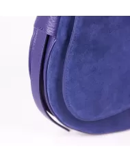 Coccinelle Borsa Magie Suede bimaterial medium Blu