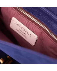 Coccinelle Borsa Magie Suede bimaterial medium Blu