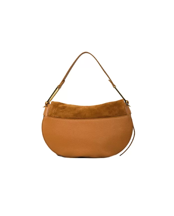 Coccinelle Borsa Magie Suede bimaterial medium Cuoio