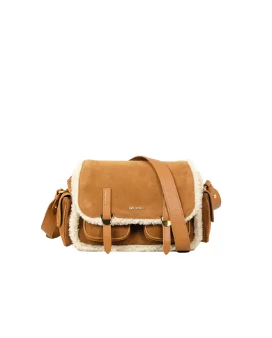 Coccinelle Borsa Campus eco shearling Naturale