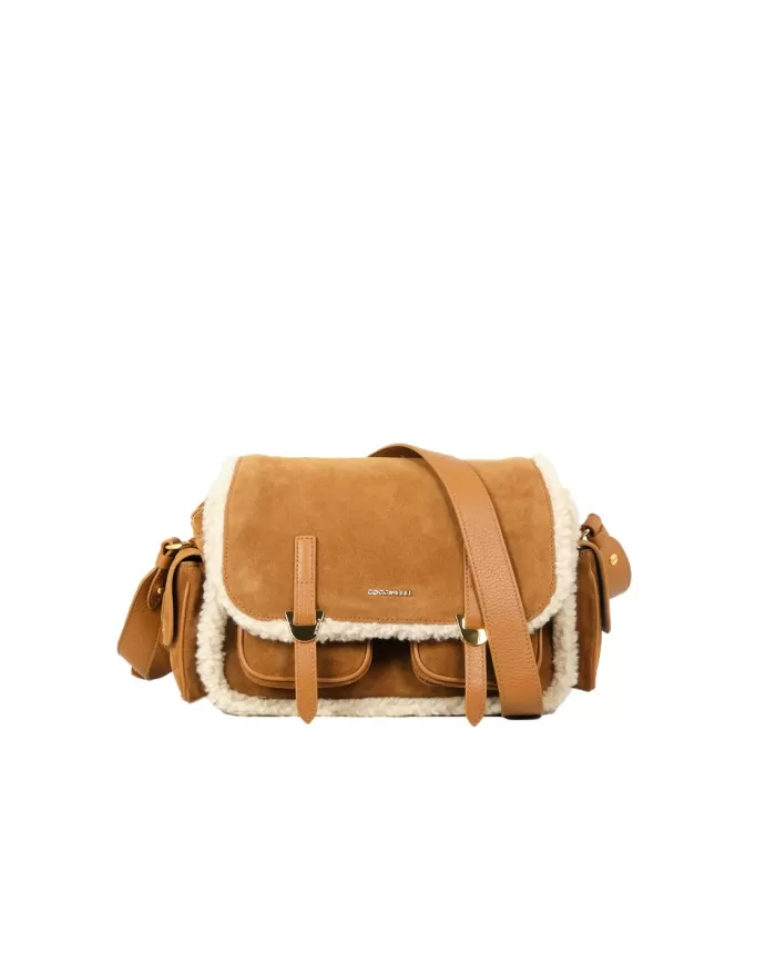 Coccinelle Borsa Campus eco shearling Naturale