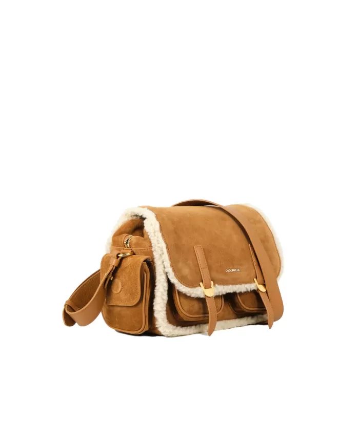 Coccinelle Borsa Campus eco shearling Naturale