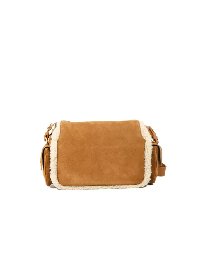 Coccinelle Borsa Campus eco shearling Naturale