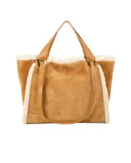 Coccinelle Borsa Oliver eco shearling Naturale