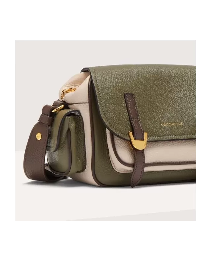 Coccinelle Borsa Campus tricolor small Verde/Multicolor