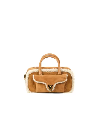 Coccinelle Borsa Beat eco shearling Naturale