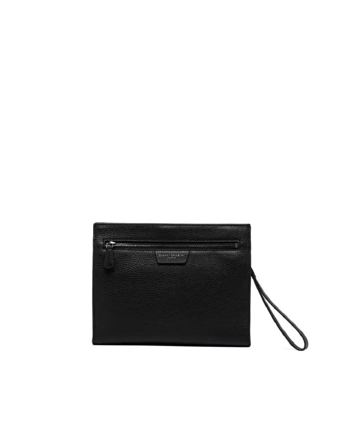 Gianni Chiarini Pochette grande pelle Florence Nero