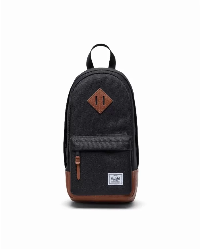 Herschel Monospalla in tessuto Heritage Nero