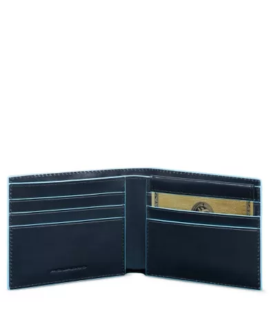 Piquadro Portafoglio piccolo per uomo in pelle, Piquadro "Blue square"