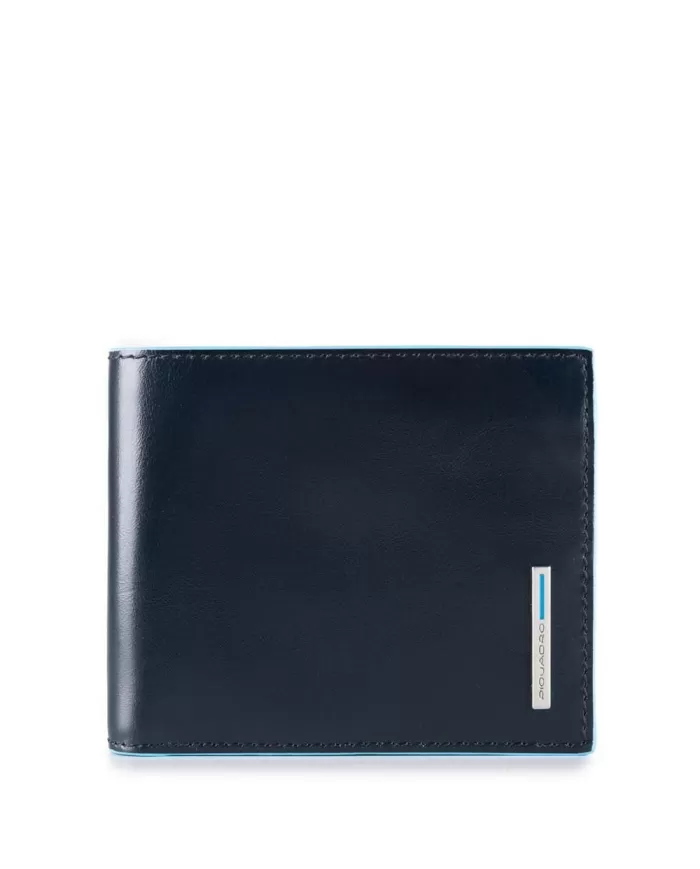Piquadro Portafoglio piccolo per uomo in pelle, Piquadro "Blue square"
