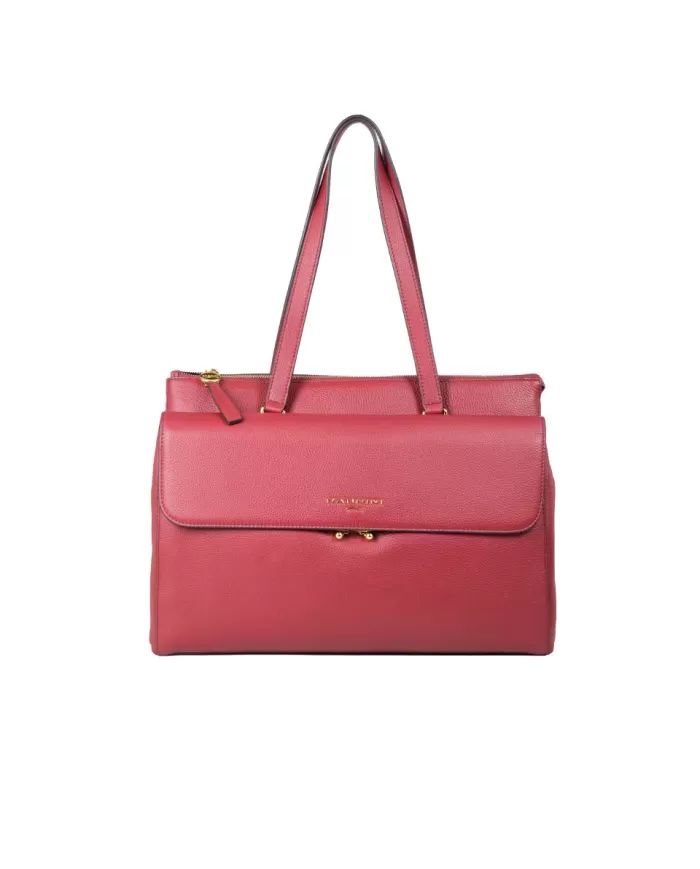 Nannini Shopping bag in pelle Tecla Bordeaux