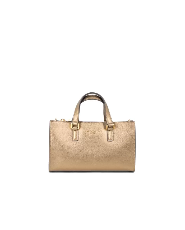 Nannini Borsa piccola in pelle Flora Bronzo