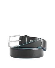 Piquadro Cintura uomo in pelle Blue square Nero