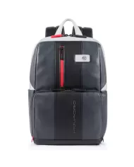 Piquadro Zaino porta pc 14" pelle Grigio/Nero