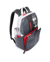 Piquadro Zaino porta pc 14" pelle Grigio/Nero