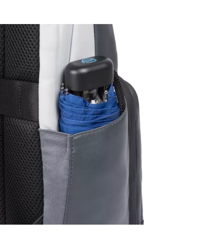 Piquadro Zaino porta pc 14" pelle Grigio/Nero