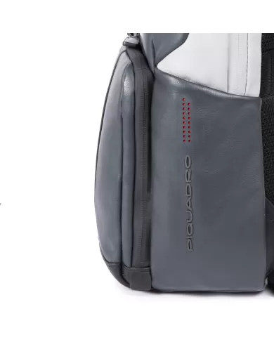 Piquadro Zaino porta pc 14" pelle Grigio/Nero