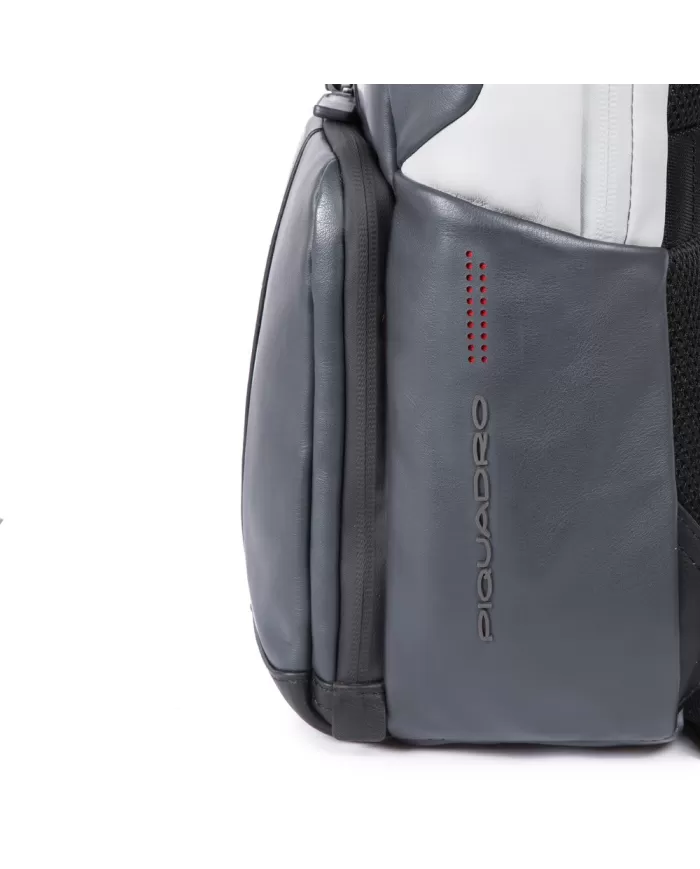 Piquadro Zaino porta pc 14" pelle Grigio/Nero