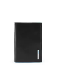 Piquadro Porta passaporto in pelle Blue Square. Nero