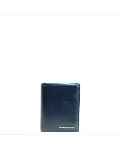 Piquadro Portafoglio piccolo in pelle Blue square