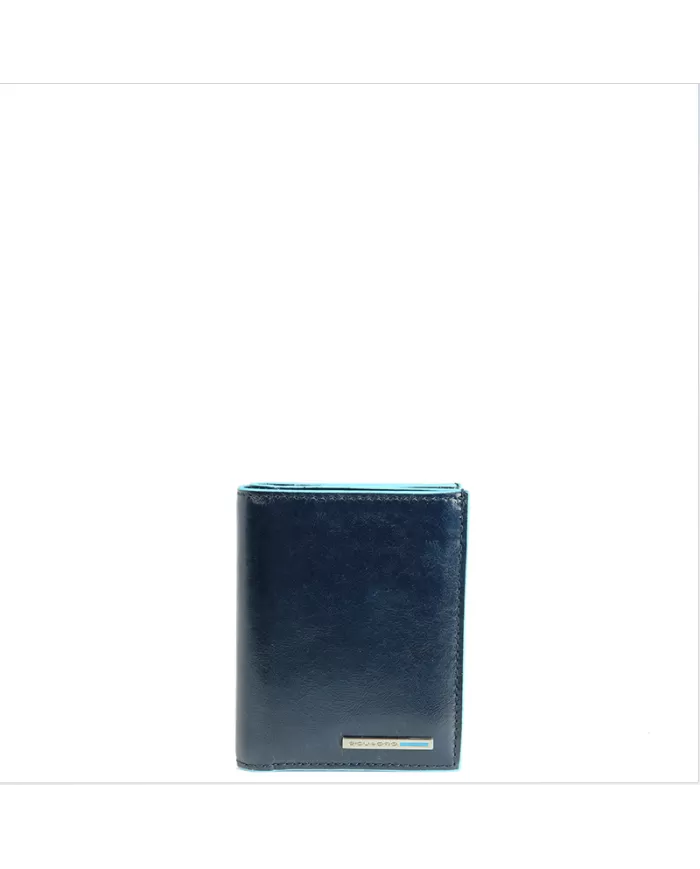 Piquadro Portafoglio piccolo in pelle Blue square