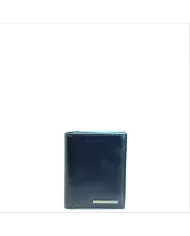 Piquadro Portafoglio piccolo in pelle Blue square