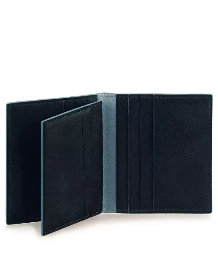 Piquadro Portafoglio piccolo in pelle Blue square