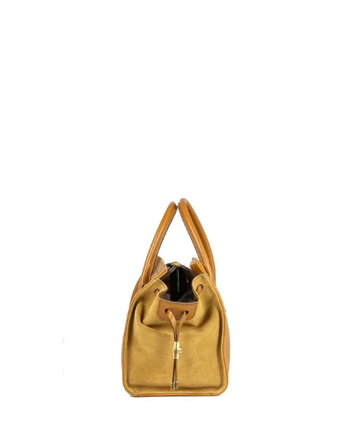 Gianni Chiarini Borsa Demi in pelle e camoscio Cuoio