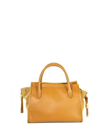 Gianni Chiarini Borsa Demi in pelle e camoscio Cuoio