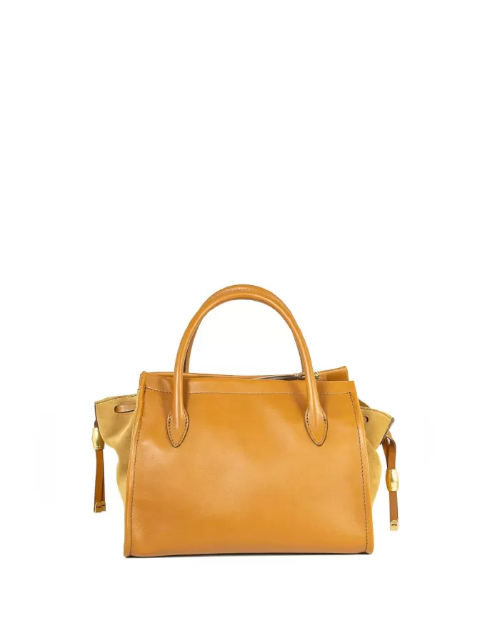 Gianni Chiarini Borsa Demi in pelle e camoscio Cuoio