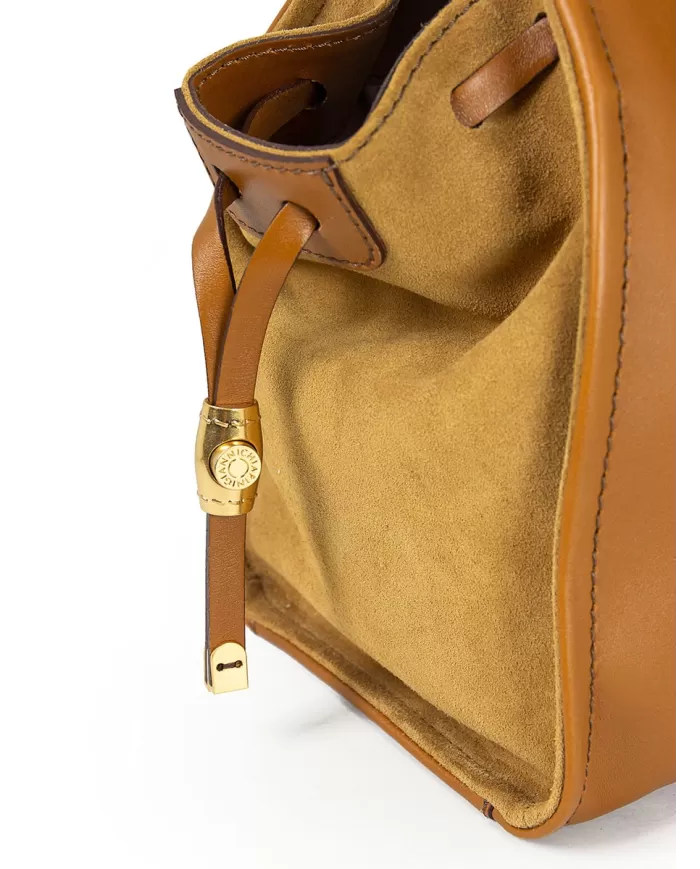 Gianni Chiarini Borsa Demi in pelle e camoscio Cuoio