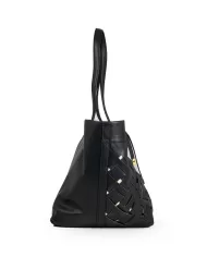 Gianni Chiarini Borsa in pelle intrecciata Nur Nero