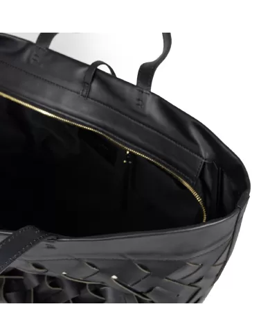 Gianni Chiarini Borsa in pelle intrecciata Nur Nero