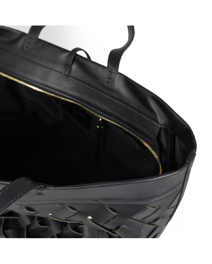 Gianni Chiarini Borsa in pelle intrecciata Nur Nero