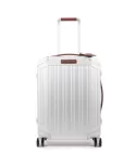 Piquadro Trolley bagaglio a mano in alluminiio e pelle "ALU" Alluminio