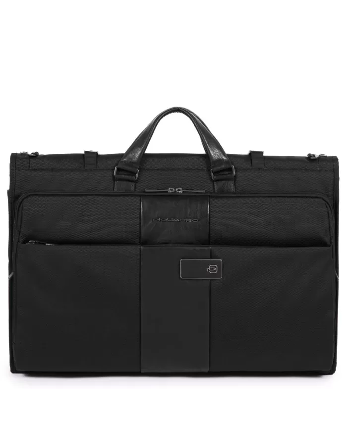 Piquadro Portabiti cabina con tasca per camicie Nero