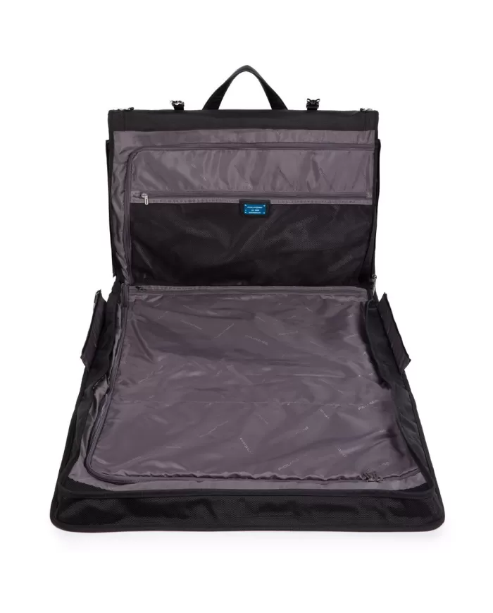 Piquadro Portabiti cabina con tasca per camicie Nero