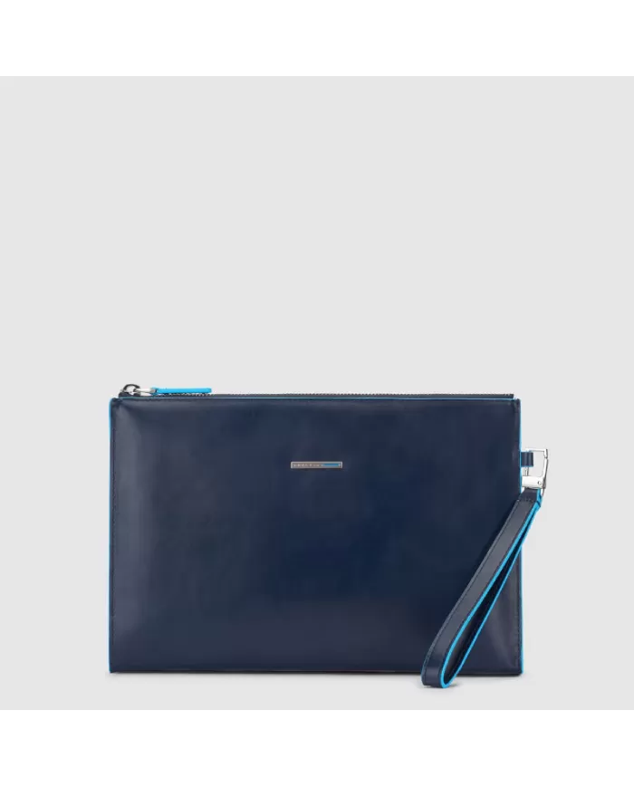Piquadro Pochette uomo in pelle Blu
