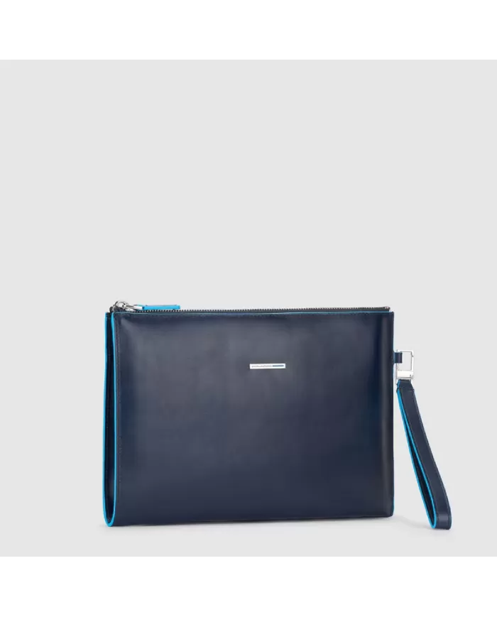 Piquadro Pochette uomo in pelle Blu