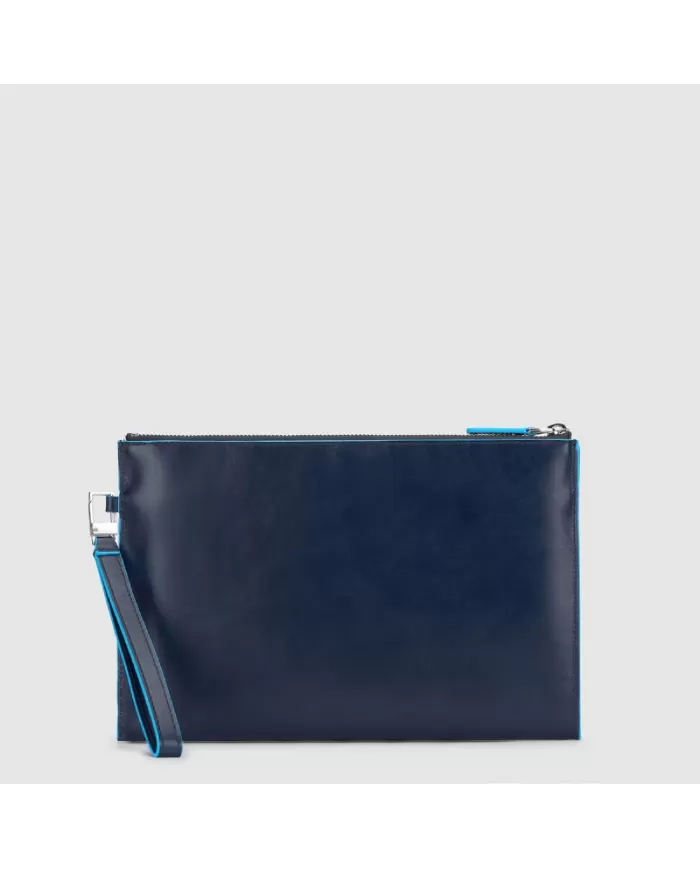Piquadro Pochette uomo in pelle Blu