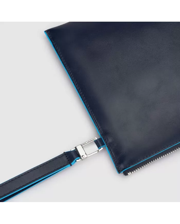Piquadro Pochette uomo in pelle Blu