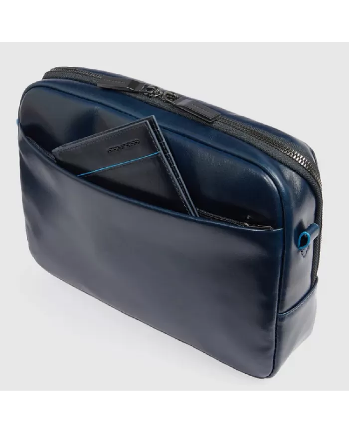 Piquadro Borsa uomo porta tablet Blue square Mogano