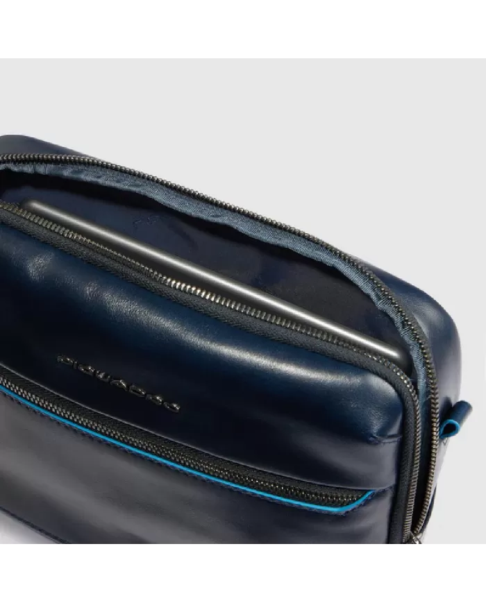 Piquadro Borsa uomo porta tablet Blue square Mogano